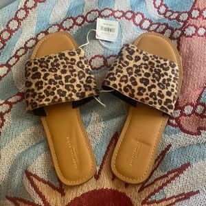 brand new cheetah sandals